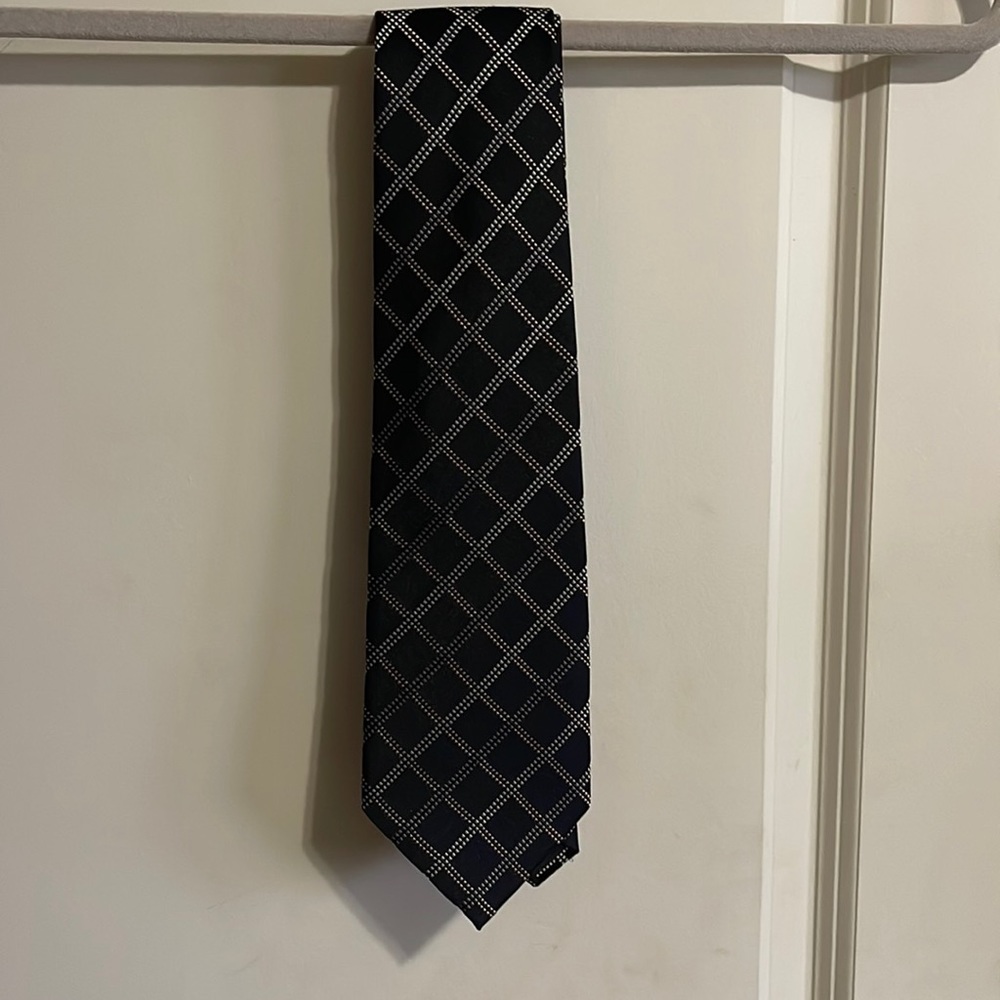 Pierre Cardin Black Textured Tie